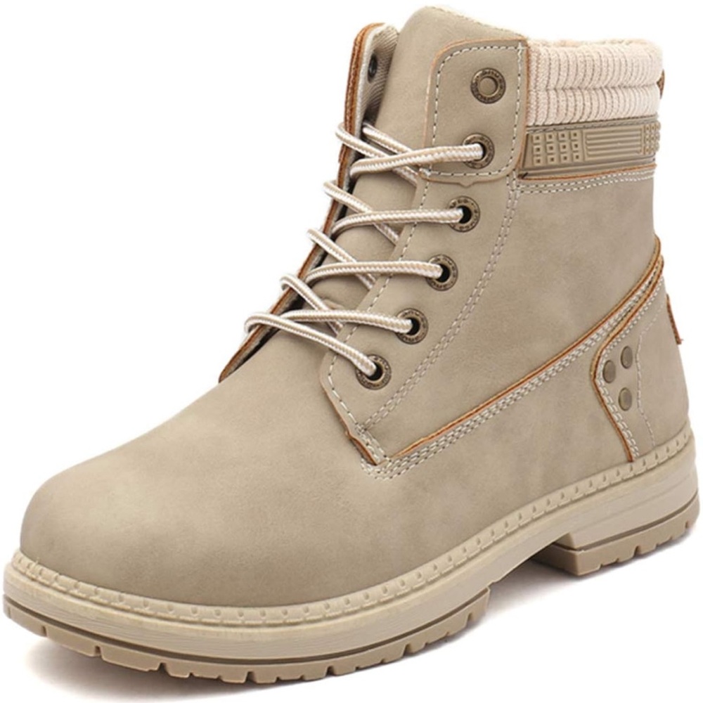 Athlefit Women's Work Waterproof Hiking Combat Boots